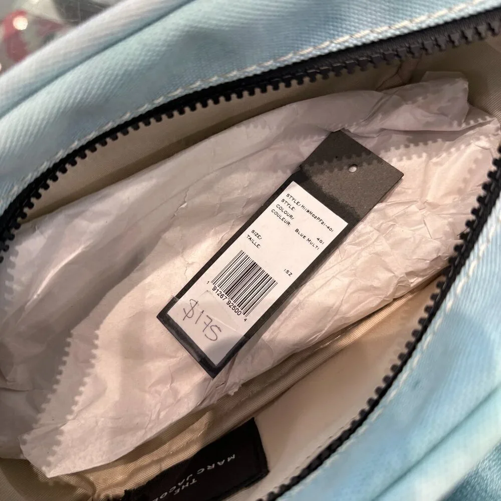 NWT！Marc Jacobs The Camera Bag -Tie dye Blue -canvas